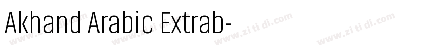 Akhand Arabic Extrab字体转换